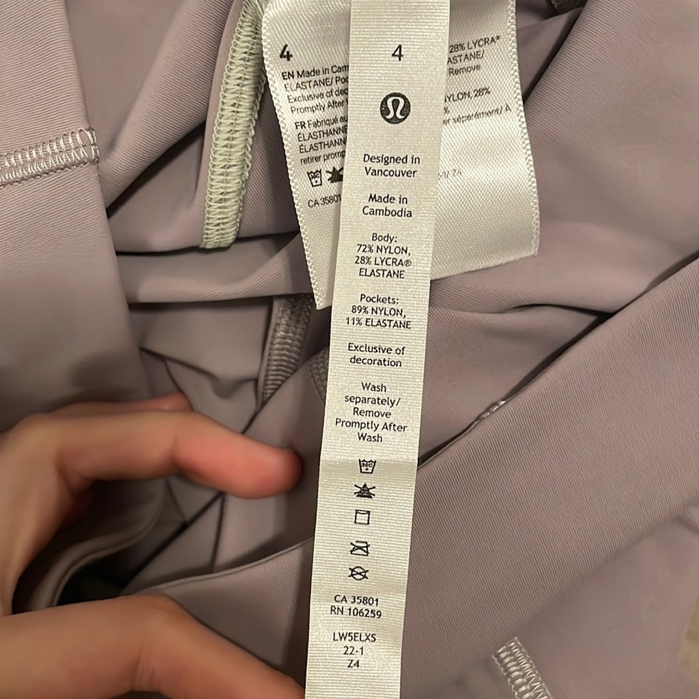 lululemon leggings 25”